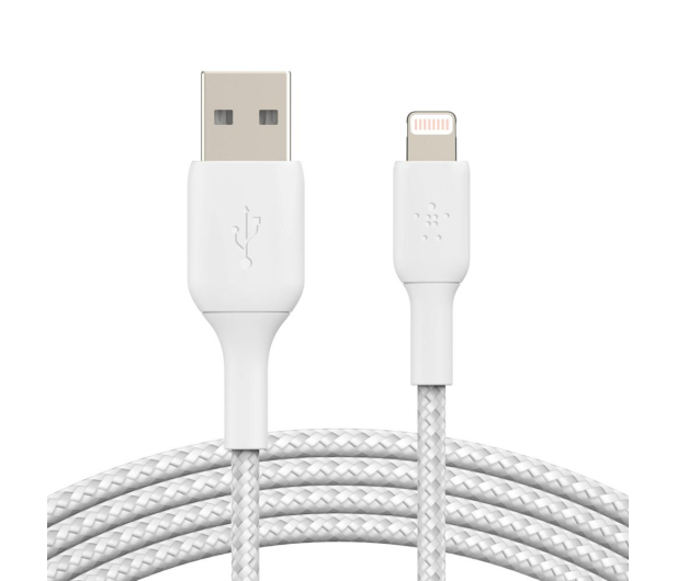 BELKIN Kabel Braided USB- Lightning 15cm biały CAA002bt0MWH - 711636 - zdjęcie 2